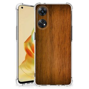 OPPO Reno8 T 4G Stevig Telefoonhoesje Donker Hout