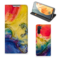 Bookcase OPPO Reno3 | A91 Watercolor Dark