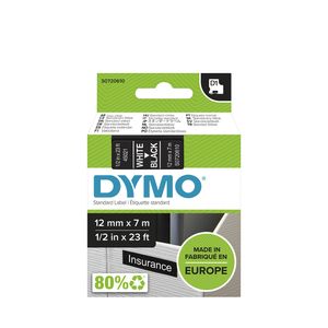 DYMO 45021 Labeltape Tapekleur: Zwart Tekstkleur: Wit 12 mm 7 m