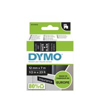 DYMO 45021 Labeltape Tapekleur: Zwart Tekstkleur: Wit 12 mm 7 m - thumbnail