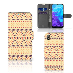 Huawei Y5 (2019) Telefoon Hoesje Aztec Yellow