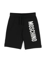 Moschino Kids short de sport à logo imprimé - Noir