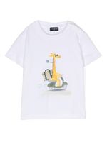 Il Gufo t-shirt à imprimé animalier - Blanc