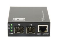 LevelOne GVT-2011 netwerk media converter 1000 Mbit/s Grijs - thumbnail