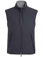 Zegna gilet Zephyr à design réversible - Bleu