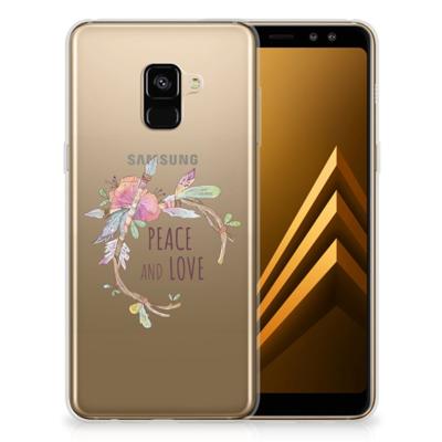 Samsung Galaxy A8 Plus (2018) Telefoonhoesje met Naam Boho Text
