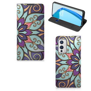 OnePlus 9 Smart Cover Purple Flower