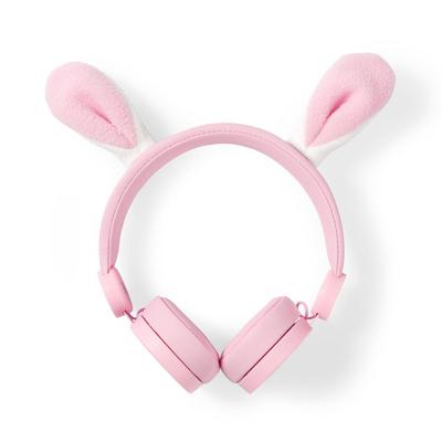 Bedrade Koptelefoon | 1,2 m Ronde Kabel | On-Ear | Afneembare magnetische oren | Robby Rabbit | Roze Bedrade Koptelefoon | 1,2 m Ronde Kabel | On-Ear | Afneembare magnetische oren | Robby Rabbit | Roze