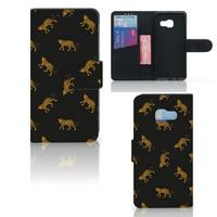 Telefoonhoesje met Pasjes voor Samsung Galaxy A3 2017 Leopards