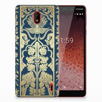 Nokia 1 Plus TPU Case Beige Flowers