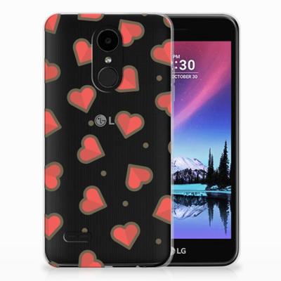 LG K4 (2017) TPU bumper Hearts