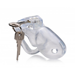 XR Brands Clear Captor - Chastity Cage with Keys - Small