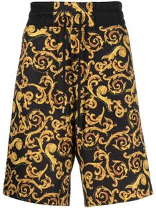 Versace Jeans Couture bermuda à imprimé baroque - Noir