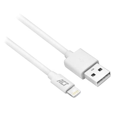 ACT USB A naar Lightning Kabel, MFI Gecertificeerde Lightning Kabel, iPhone USB naar Lightning Kabel 1 meter - AC3011