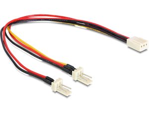 Delock 89343 Kabel Molex 3-pins female > 2 x Molex 3-pins male (ventilator) 22cm