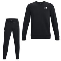 Under Armour Essential Fleece Crew Trainingspak Zwart Wit