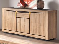 Dressoir WILSON 3 deuren 1 lade 210 cm franse eik - thumbnail