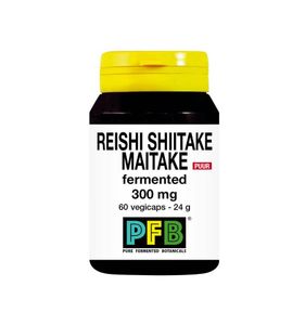 Reishi shiitake maitake fermented 300mg puur