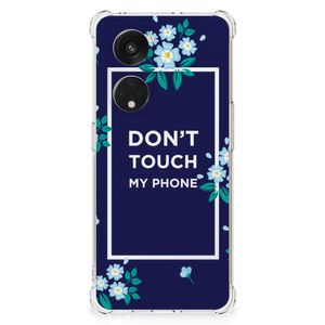 OPPO Reno8 T 5G Anti Shock Case Flowers Blue DTMP