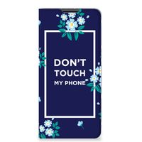 Motorola Edge 30 Pro Design Case Flowers Blue DTMP