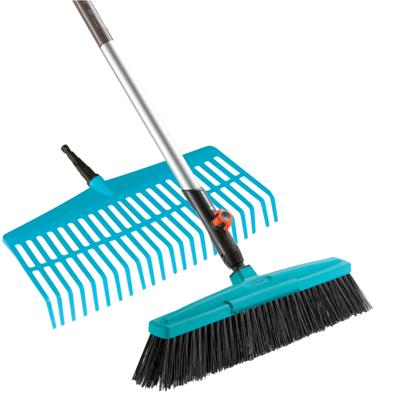 Gardena combisystem straatbezem en gazonhark Gardena combisystem straatbezem en gazonhark