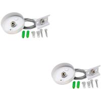 Witte Spanningsrail Ophangset 1 Meter - 1 Fase - 2 Stuks