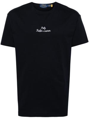 Polo Ralph Lauren Katoenen T-shirt met geborduurd logo - Blauw