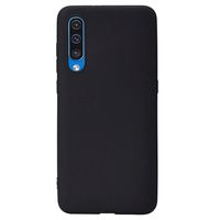 Anti-Vingerafdruk Mat Samsung Galaxy A50 TPU Hoesje - Zwart - thumbnail