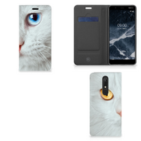 Nokia 5.1 (2018) Hoesje maken Witte Kat