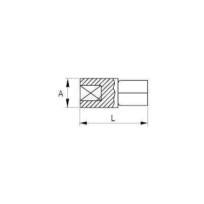 Bahco 8164-1/2 Dopsleuteladapter Aandrijving 1/2 Uitvoering 3/8 (10 mm) 35 mm 1 stuk(s)