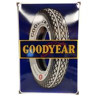 Goodyear Tires Wheel Emaille Bord - 60 x 40 cm - thumbnail