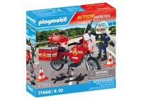 PLAYMOBIL Action Heroes - Brandweer op de plaats van het ongeval constructiespeelgoed 71466