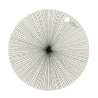 OYOY 1100906 placemat Rond Zwart, Wit 2 stuk(s)