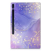 Tablethoes voor Samsung Galaxy Tab S7 Plus | S8 Plus Watercolor Paars - thumbnail