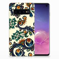 Siliconen Hoesje Samsung Galaxy S10 Barok Flower - thumbnail