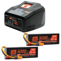 Spektrum - Smart Powerstage 8S Surface Bundle: (2) G2 5000mAh 4S LiPo IC5 & S2100 lader - thumbnail