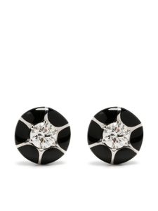 Selim Mouzannar boucles d'oreilles Sea Flower en or blanc 18ct serties de diamants - Argent