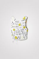 Slim fit top-crop Smiley®