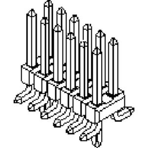 Molex Male header, inbouw (standaard) Aantal rijen: 2 15910120 1 stuk(s) Tube