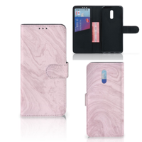 OPPO Reno Bookcase Marble Pink - Origineel Cadeau Vriendin
