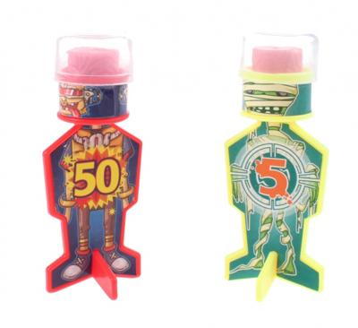 Toi Toys kleverige dartpijl 6 cm 2 stuks rood/geel Toi Toys kleverige dartpijl 6 cm 2 stuks rood/geel