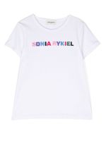 SONIA RYKIEL ENFANT t-shirt à logo brodé - Blanc