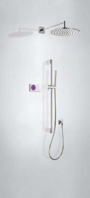 Tres Shower Technology elektronische inbouwthermostaat met regendouche 30cm en handdouche Tres Shower Technology elektronische inbouwthermostaat met regendouche 30cm en handdouche