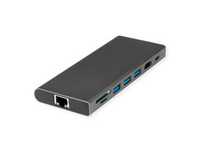 Value USB-C dockingstation Geschikt voor merk (dockingstation): Universeel Geïntegreerde kaartlezer, USB-C Power Delivery