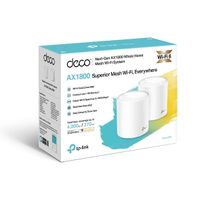 TP-LINK Deco X20 (2-pack) draadloze router Gigabit Ethernet Dual-band (2.4 GHz / 5 GHz) Wit - thumbnail