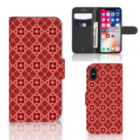 Apple iPhone X | Xs Telefoon Hoesje Batik Rood