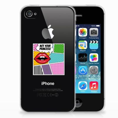 Apple iPhone 4 | 4s Silicone Back Cover Popart Princess