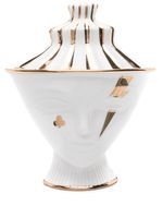 Jonathan Adler boîte Gilded Giuliette en porcelaine - Blanc - thumbnail