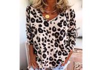 Lange mouwen shirt voor dames met panterprint