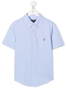 Ralph Lauren Kids chemise Oxford à manches courtes - Bleu